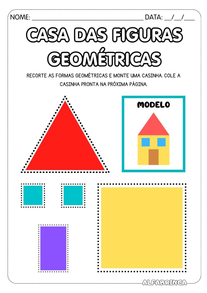 Formas geométricas - Conjunto de atividades - Alfabrinca