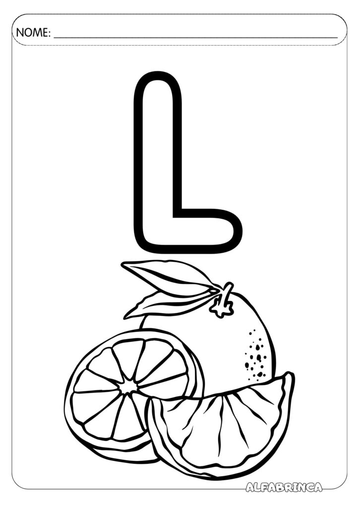 Alfabeto ilustrado para colorir - Alfabrinca - Download gratuito em pdf