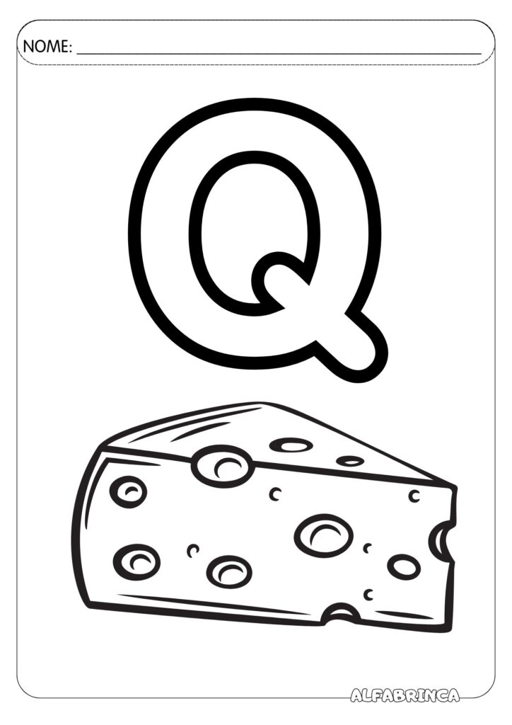 Alfabeto ilustrado para colorir - Alfabrinca - Download gratuito em pdf