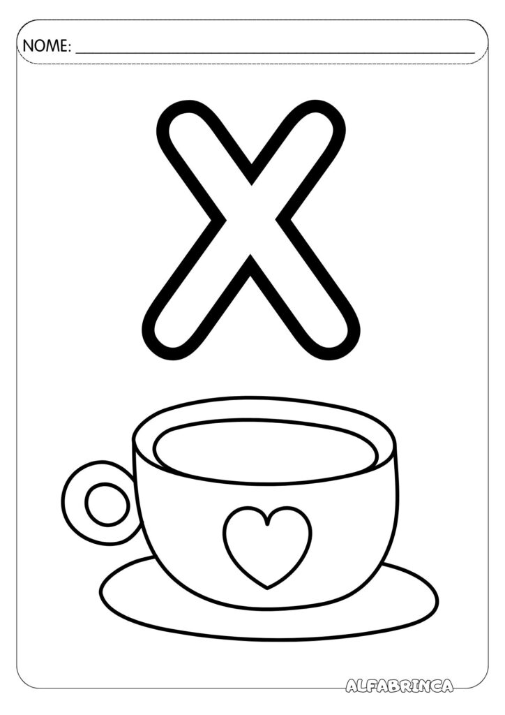 Alfabeto ilustrado para colorir - Alfabrinca - Download gratuito em pdf