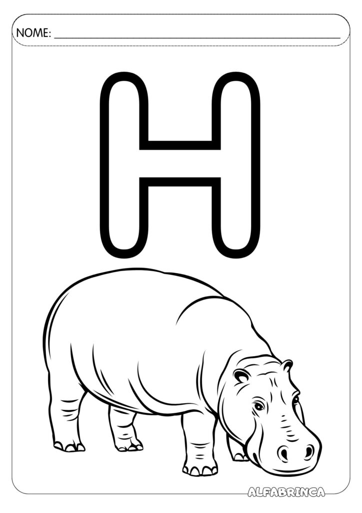 Alfabeto ilustrado para colorir - Alfabrinca - Download gratuito em pdf