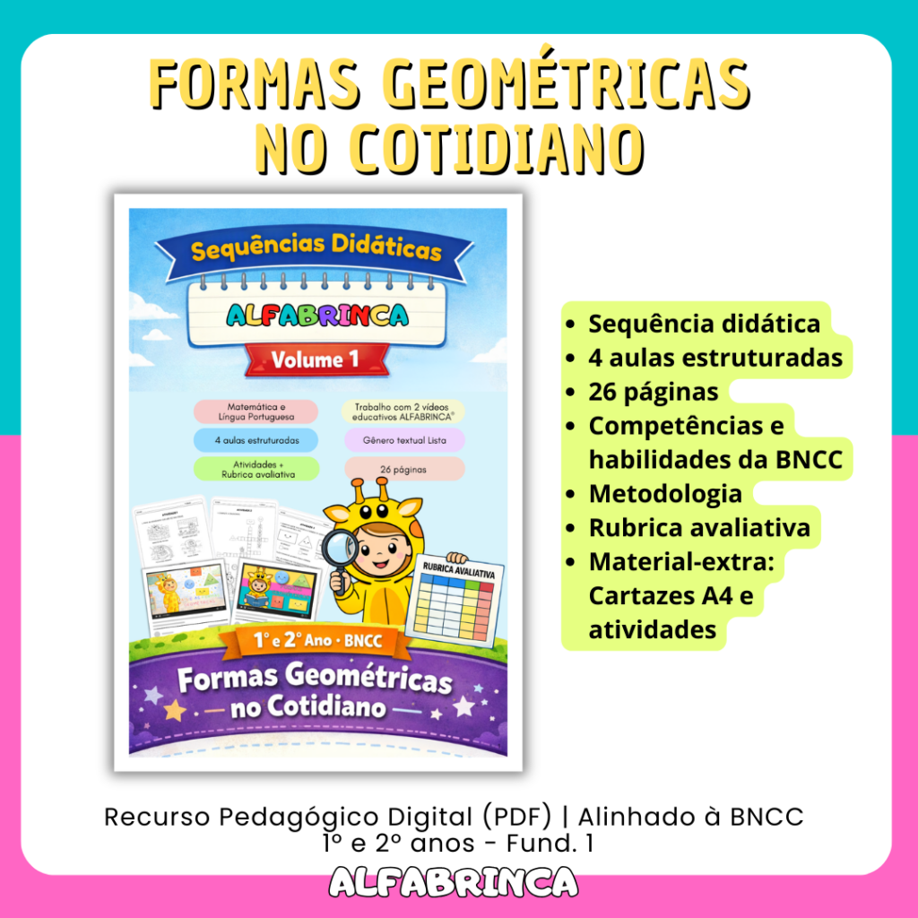 Sequências didáticas Alfabrinca - Formas geométricas no cotidiano