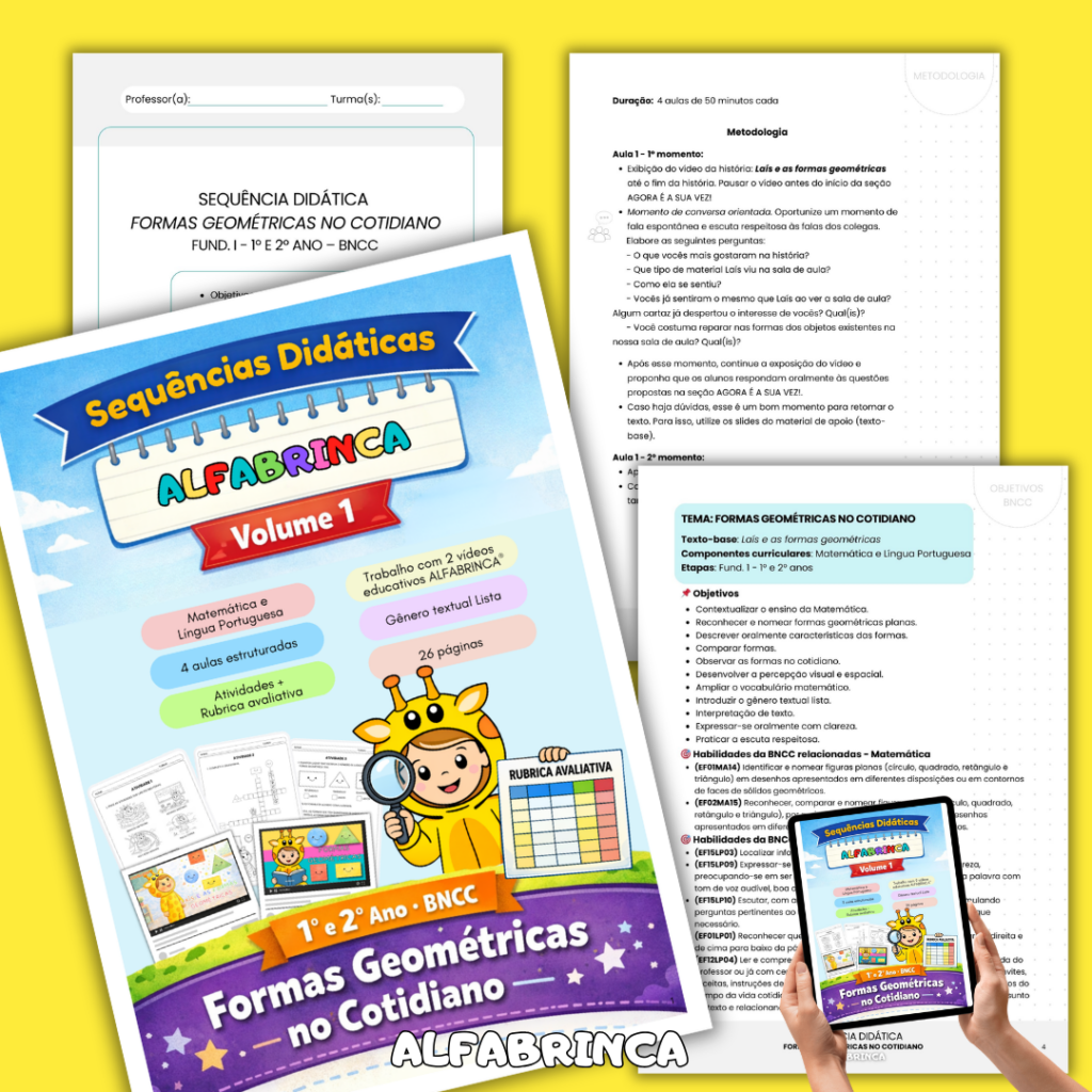 Sequências didáticas Alfabrinca - Formas geométricas no cotidiano