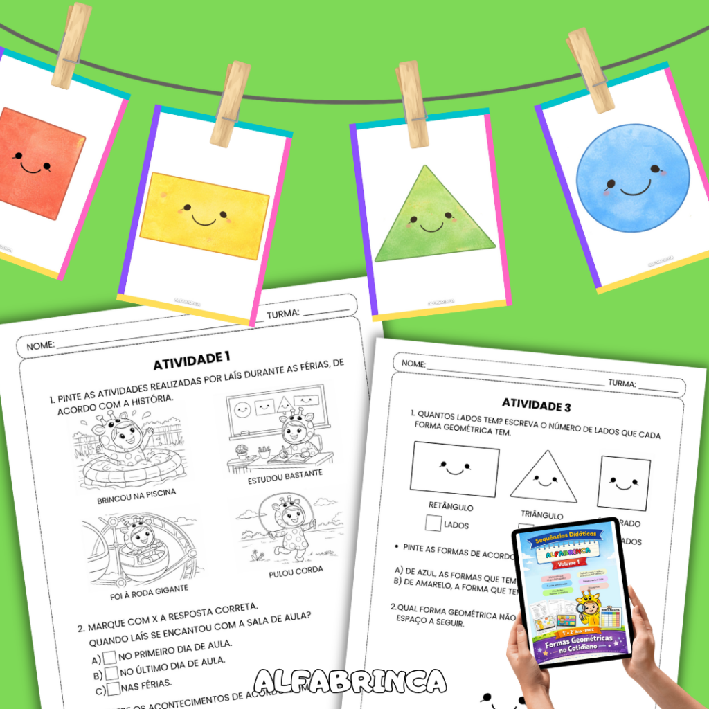 Sequências didáticas Alfabrinca - Formas geométricas no cotidiano