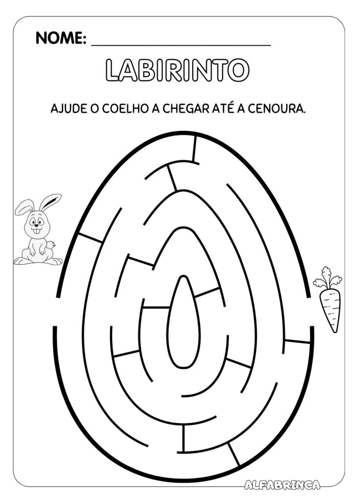 Atividades de Páscoa - 21 páginas prontas para imprimir - Download gratuito - Alfabrinca