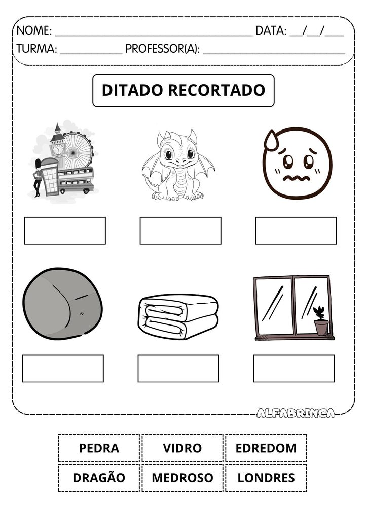 Atividades com DR para alfabetização – DRA DRE DRI DRO DRU