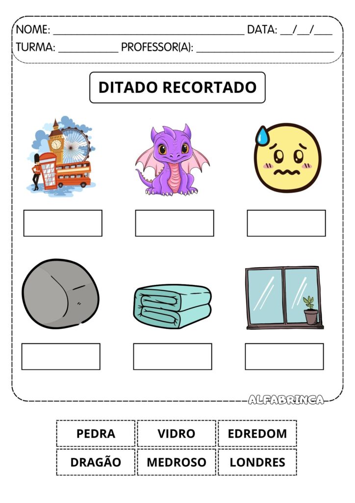 Atividades com DR para Alfabetização | Leitura + Escrita + Caça-palavras + Ditado + Ficha de leitura | Pronto para imprimir