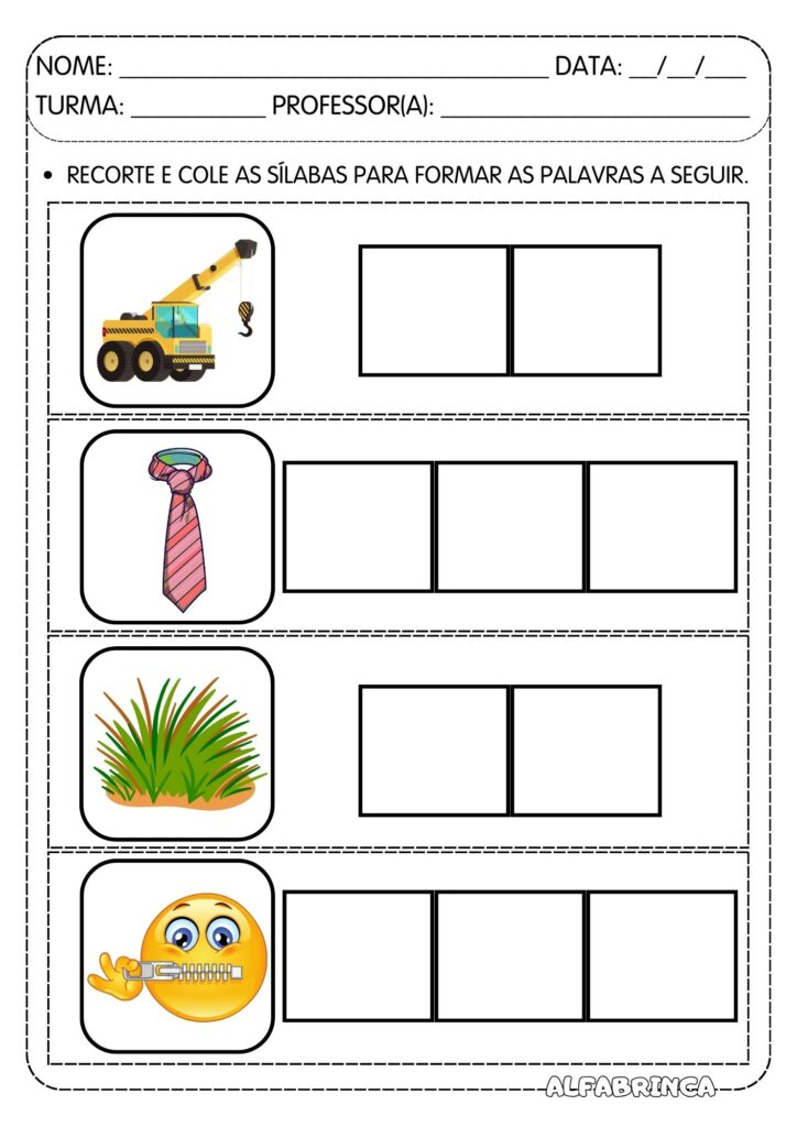 Atividades com GR para Alfabetização  Leitura + atividades + ficha de leitura prontas para Imprimir - Alfabrinca