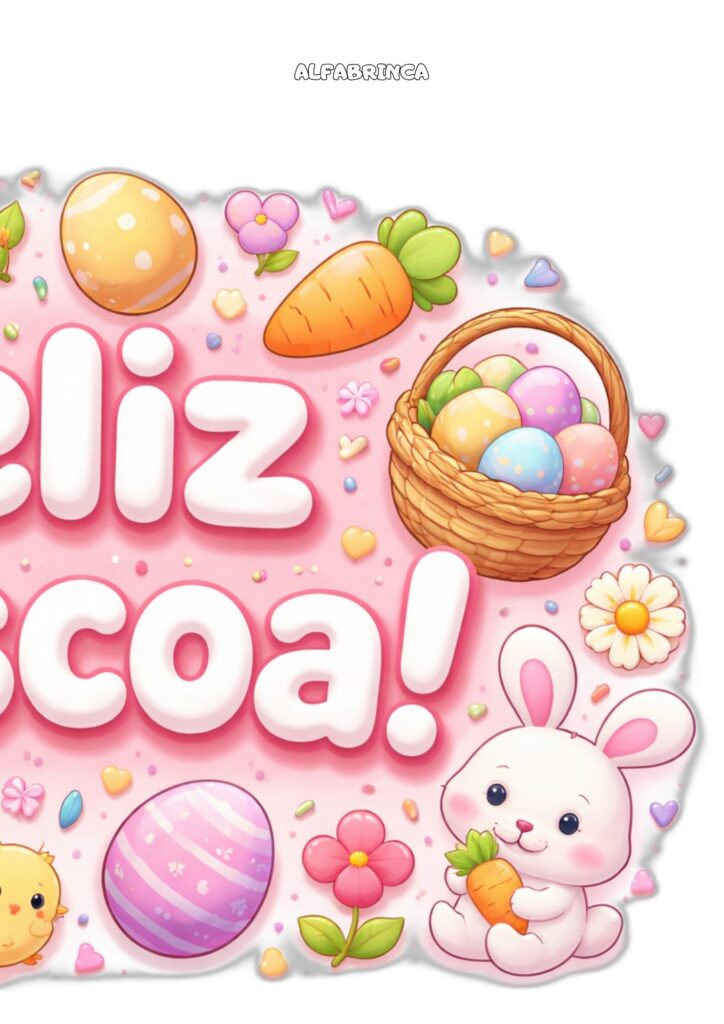 Brinde Especial de Páscoa – Alfabrinca (GRATUITO!) Pronto para imprimir