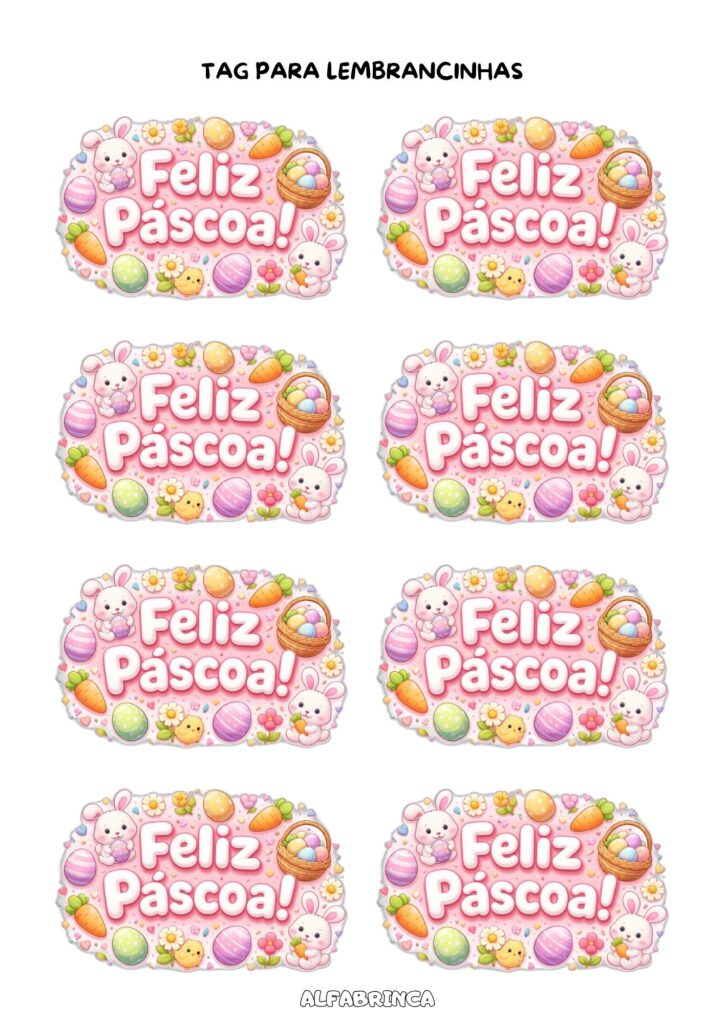 Brinde Especial de Páscoa – Alfabrinca (GRATUITO!) Pronto para imprimir