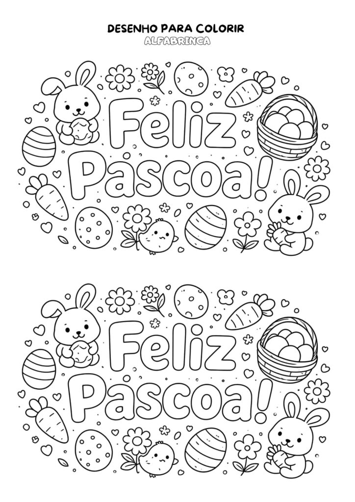 Brinde Especial de Páscoa – Alfabrinca (GRATUITO!) Pronto para imprimir