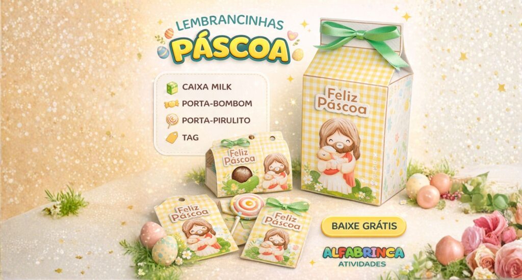 Lembrancinhas - Páscoa Cristã - Pronto para imprimir - Download gratuito