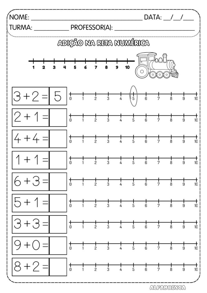 Conjunto Reta Numérica Painel + Atividades - Pronto para imprimir - Download gratuito