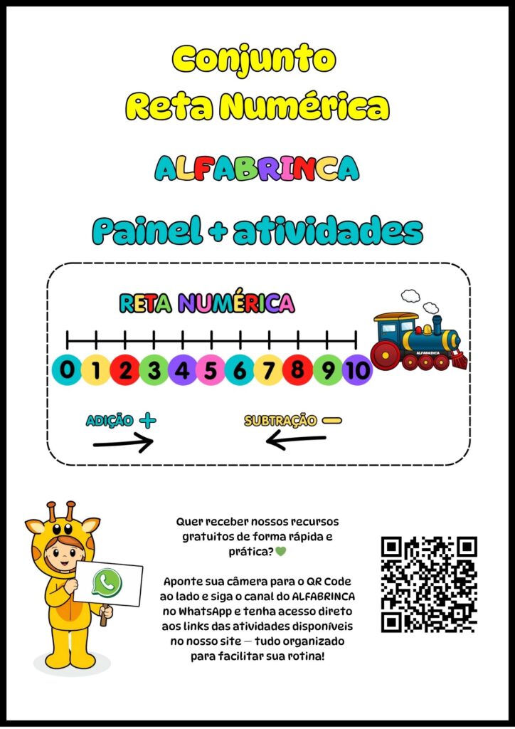 Conjunto Reta Numérica Painel + Atividades - Pronto para imprimir - Download gratuito