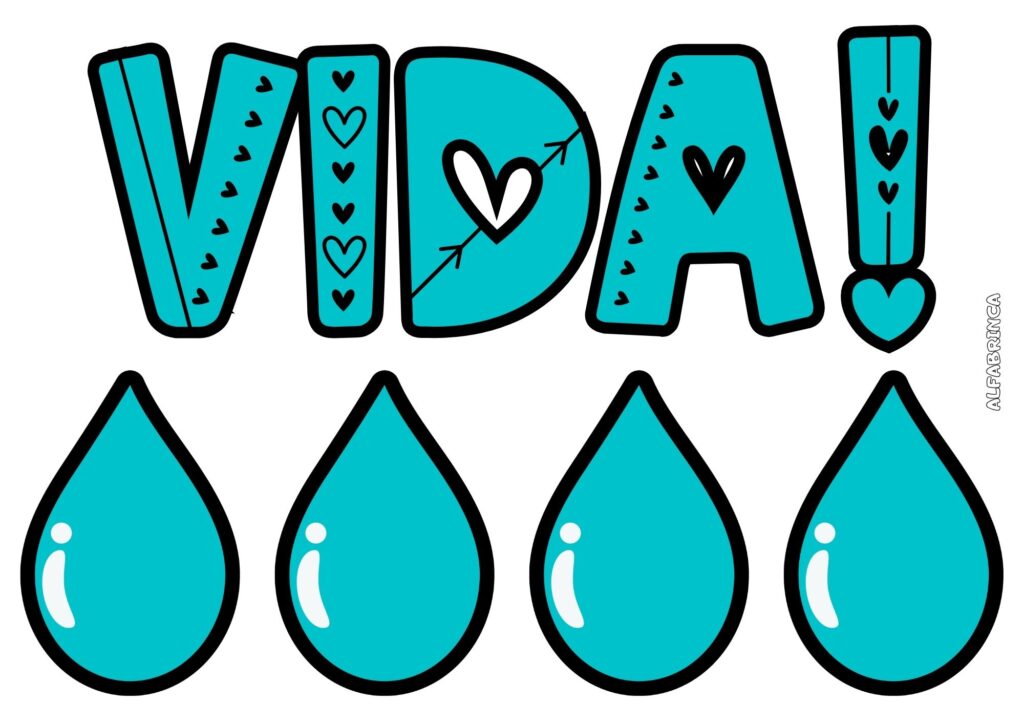 Sem água não há vida – Recurso pedagógico para o Dia da Água - Pronto para imprimir