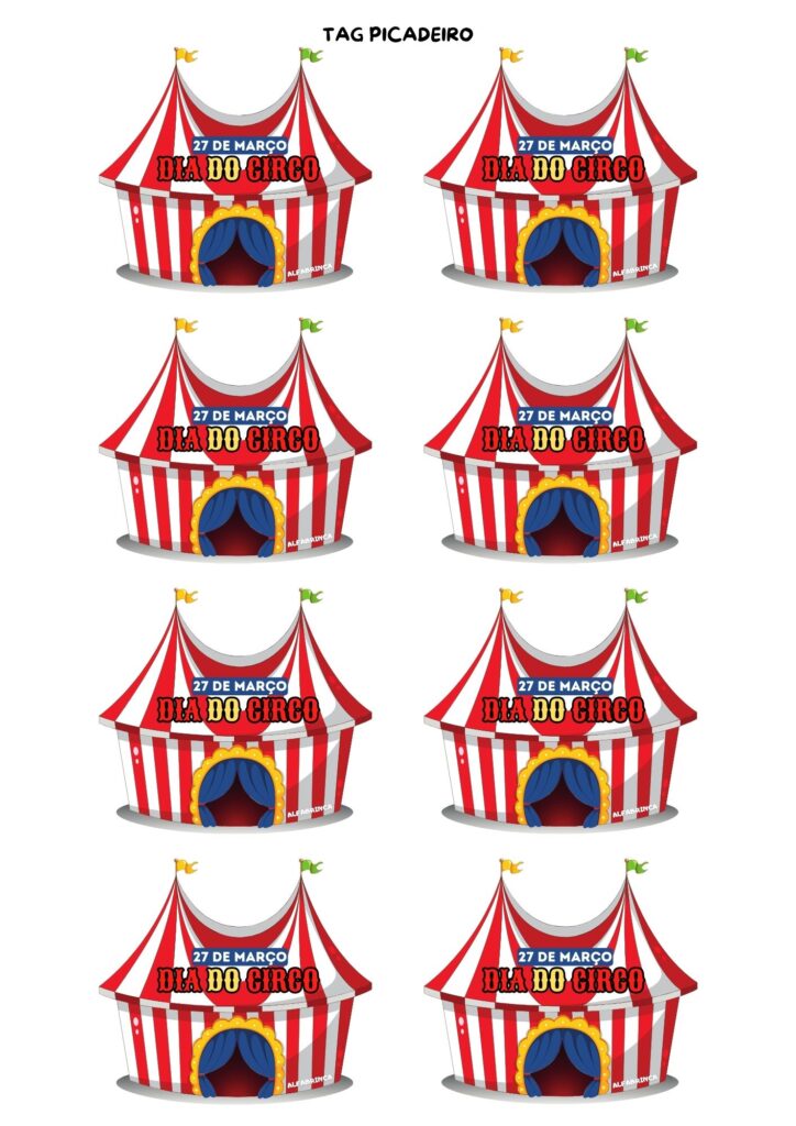 Dia do Circo: Kit gratuito ALFABRINCA para imprimir com lembrancinhas e atividades