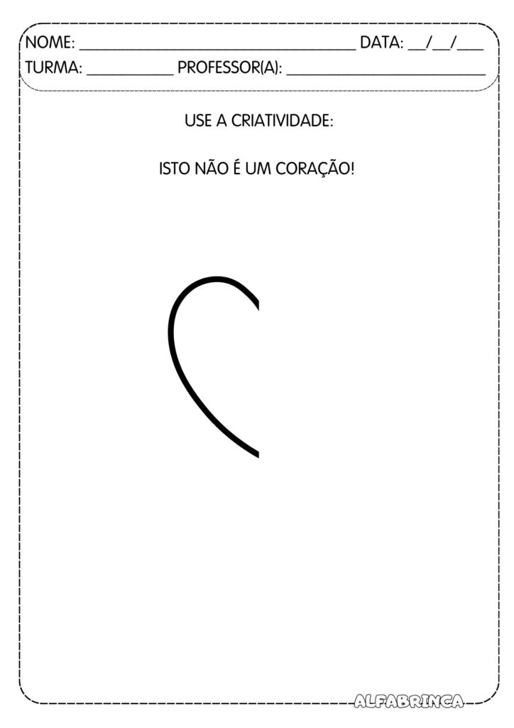 Use a criatividade! – Complete o desenho - Pronto para imprimir - Download gratuito