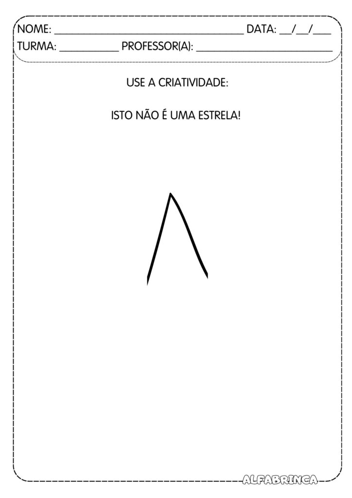 Use a criatividade! – Complete o desenho - Pronto para imprimir - Download gratuito