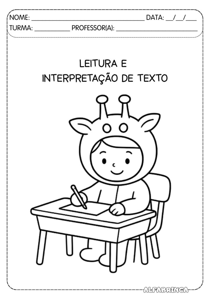 Leitura e Interpretação de Textos – Conjunto com 6 textos + Atividades - ALFABRINCA