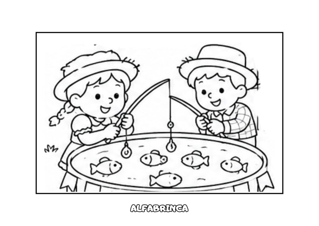 Festa Junina para Colorir – 8 Desenhos Gratuitos para Imprimir - Alfabrinca