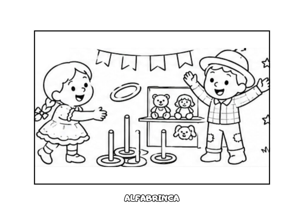 Festa Junina para Colorir – 8 Desenhos Gratuitos para Imprimir - Alfabrinca
