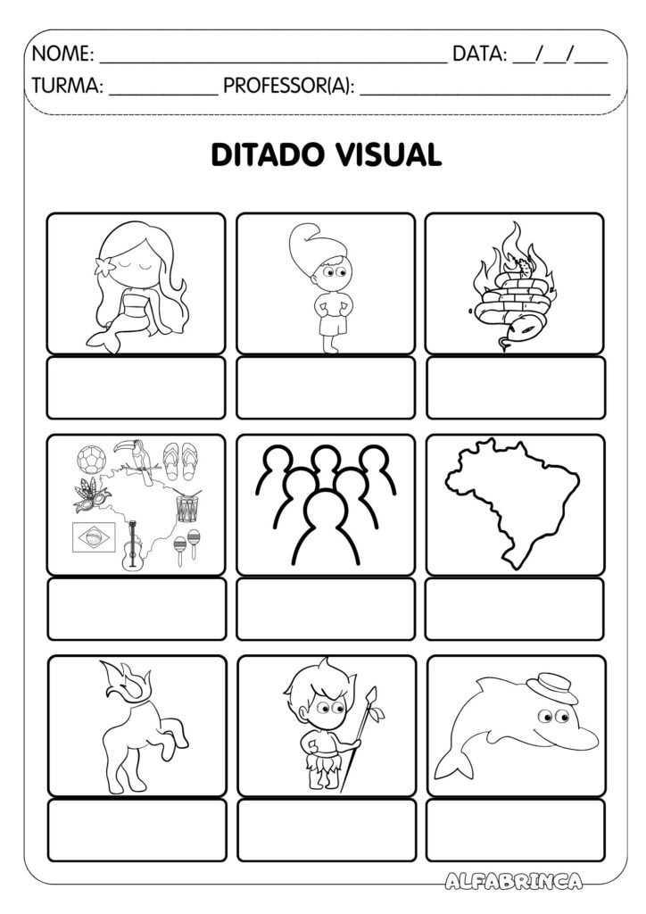 Sequência didática Alfabrinca sobre o Folclore Brasileiro para alfabetização. Texto original +  atividades para desenvolver leitura e escrita. Download gratuito.