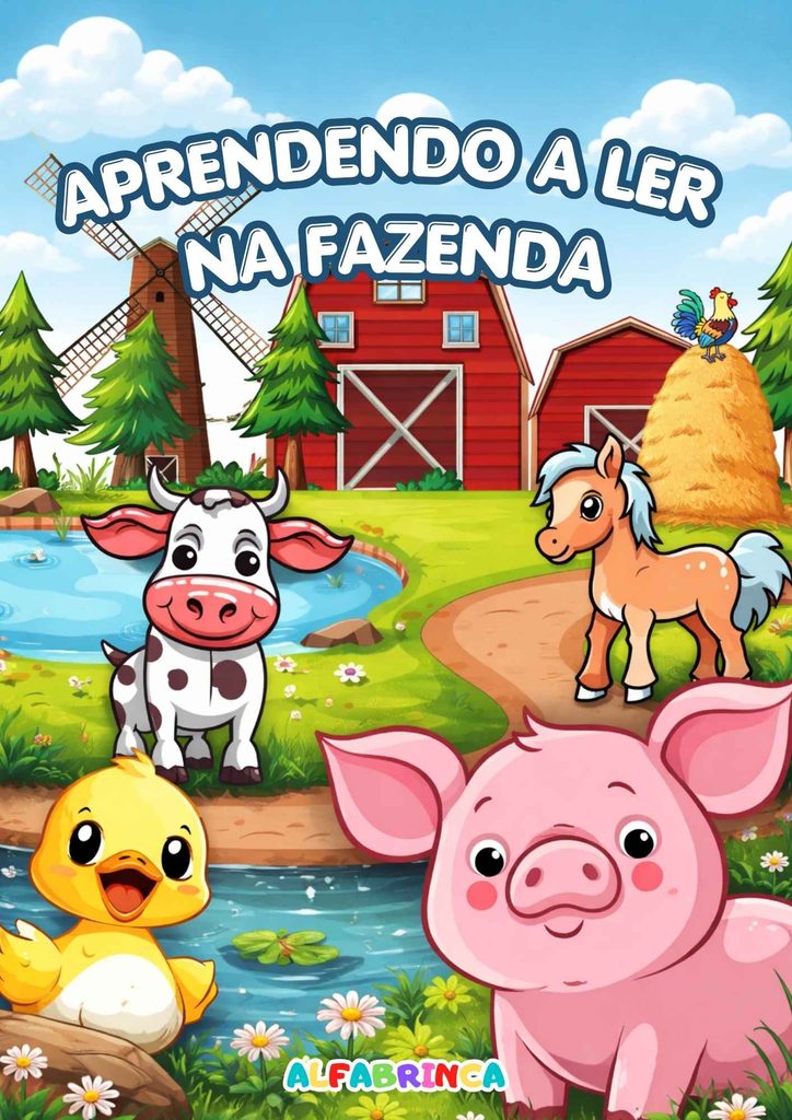 Atividades de alfabetização para aprender a ler na fazenda
