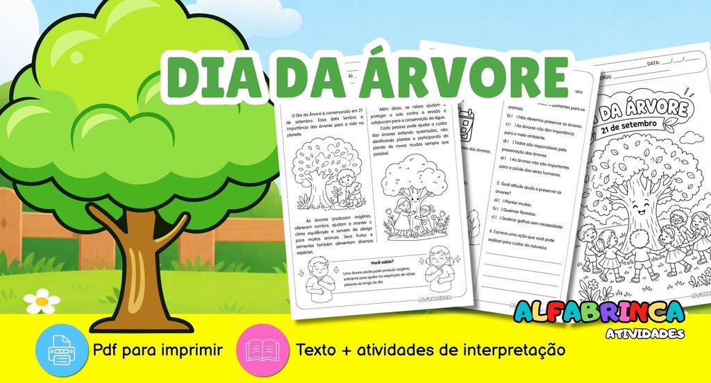 Dia da Árvore – Texto e atividades de interpretação para o Ensino Fundamental