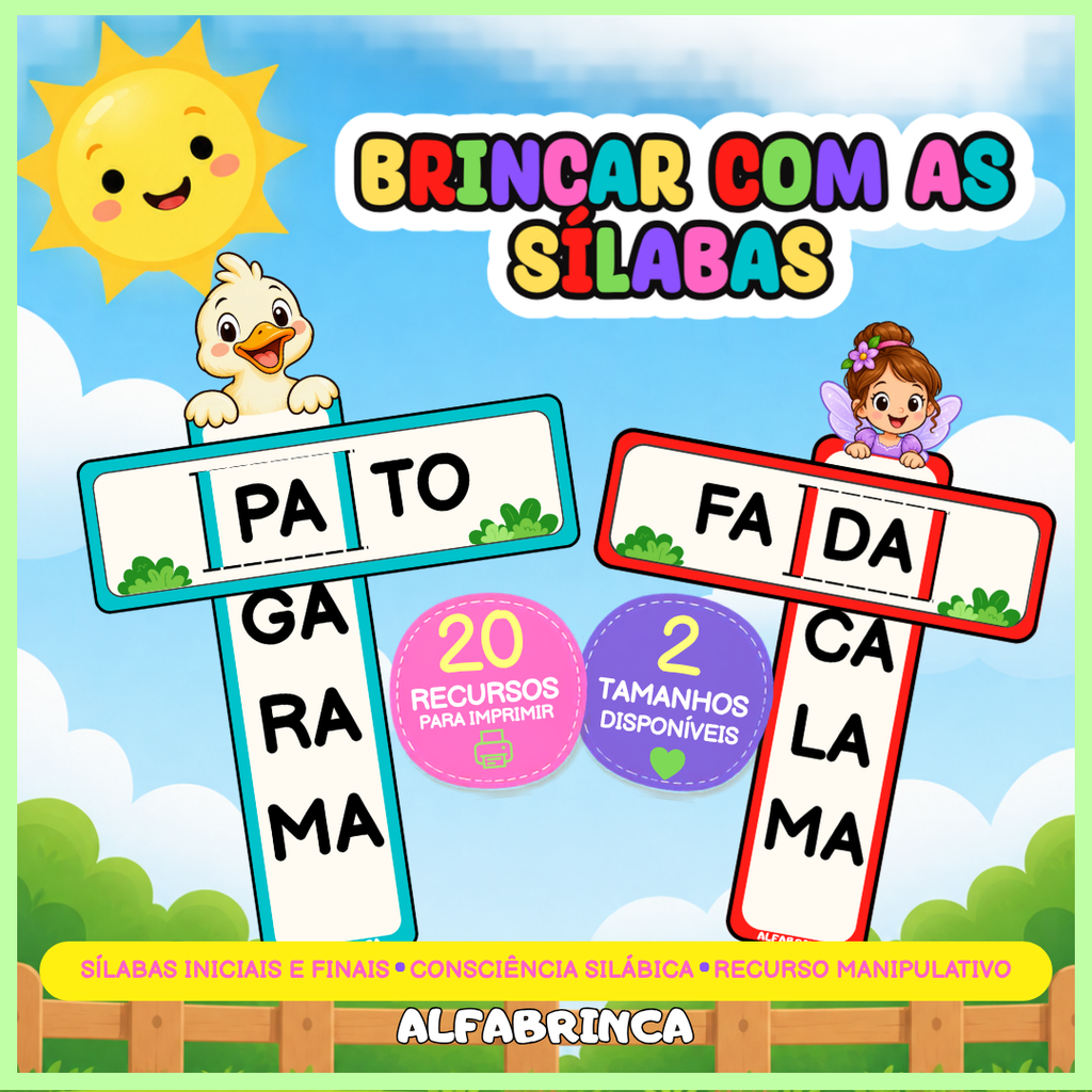 Brincar com as sílabas Alfabrinca